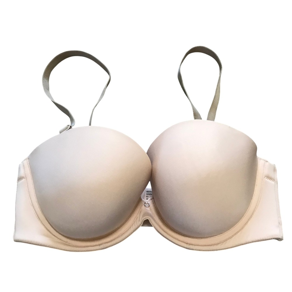 Cleo by Panache Faith 10660 Strapless Underwire Bra Nude Beige 36DD Convertible